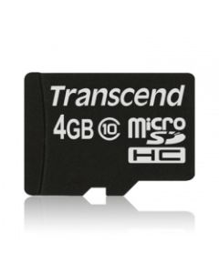 Картка пам'яті Transcend 4GB microSDHC C10, без адаптера-TS4GUSDC10
