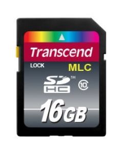 Картка пам'яті Transcend 16ГБ SDHC Class 10 21МБ/с 20МБ/с MLC Промислового класу-TS16GSDHC10M