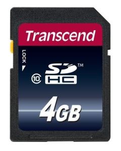 Картка пам'яті Transcend 4GB SDHC C10 R20MB/s-TS4GSDHC10