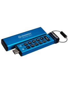 256ГБ Kingston IronKey Keypad 200 Флеш-накопичувач з апаратним шифруванням USB-C (IKKP200C/256GB)