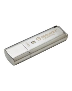 Kingston IronKey Locker Plus 50 Флеш-накопичувач з AES-шифруванням, 32ГБ (IKLP50/32GB)