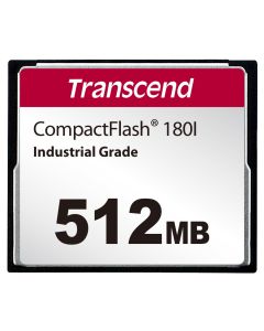 Карта пам'яті Transcend 512MB Industrial CF Card (180X) SLC mode WD-15 Wide Temp Промислового класу - TS512MCF180I