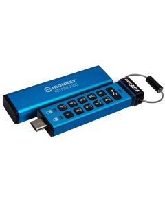 128ГБ Kingston IronKey Keypad 200 Флеш-накопичувач з апаратним шифруванням USB-C (IKKP200C/128GB)