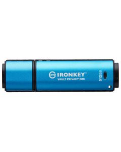 512ГБ Флеш-накопичувач Kingston IronKey Vault Privacy 50 з апаратним шифруванням, USB-C (IKVP50C/512GB)